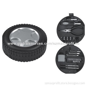 24 Pieces Tool Kit, Sized 16.5*16.5*5.9cm
